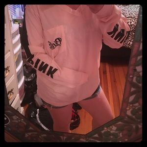 Victoria's Secret PINK long sleeve v neck tee