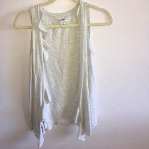Sleeveless Grey Cardigan