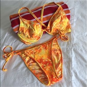 Orange & Yellow Bikini