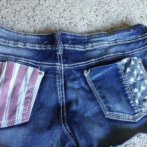Sale Almost Famous size 11 American flag shorts