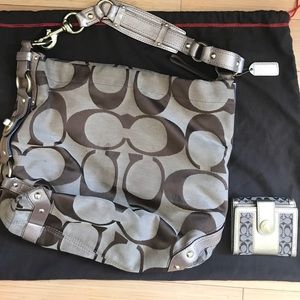 Coach purse with matching wallet