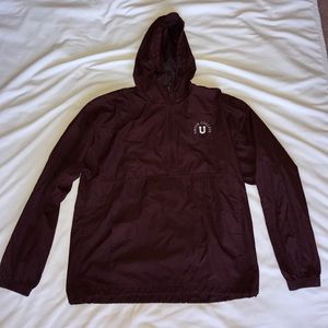 Union college maroon windbreaker