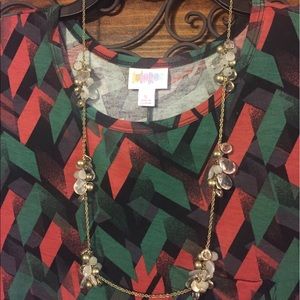 Green and Gold Anthropologie Necklace