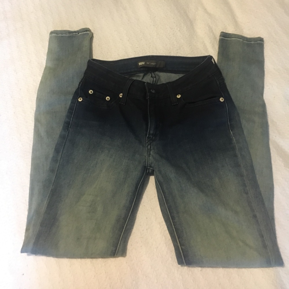 Levi's 535 Ombré denim leggings - size 26