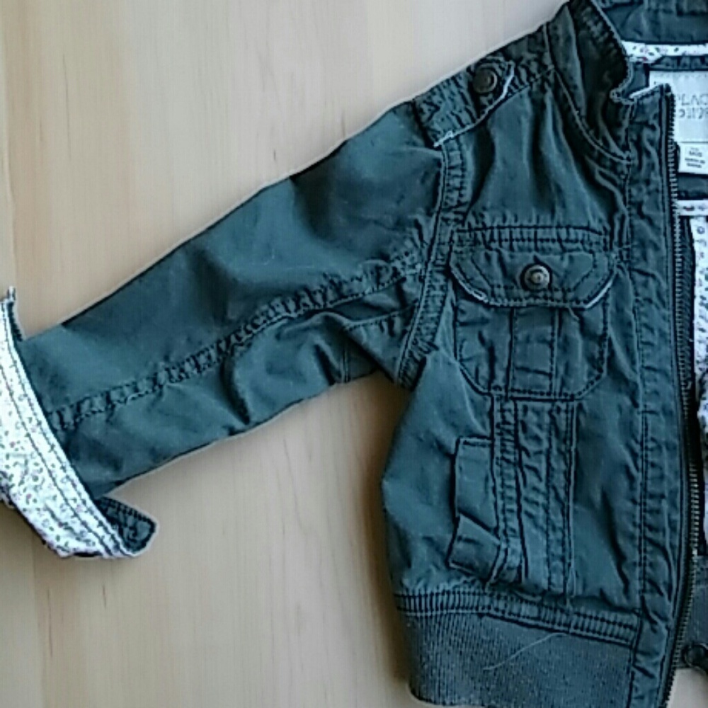 Olive Cargo Moto Jacket - Picture 2 of 4