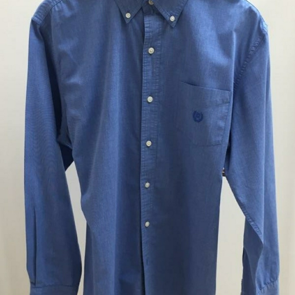 Chaps men's blue dress shirt