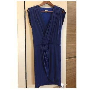 Halston Heritage 💕 Draped Blue Dress, 0