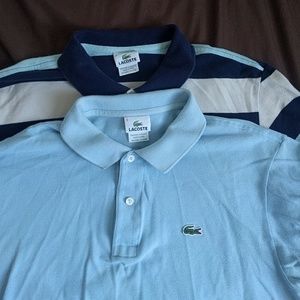 Men's Lacoste polos- bundle of 2