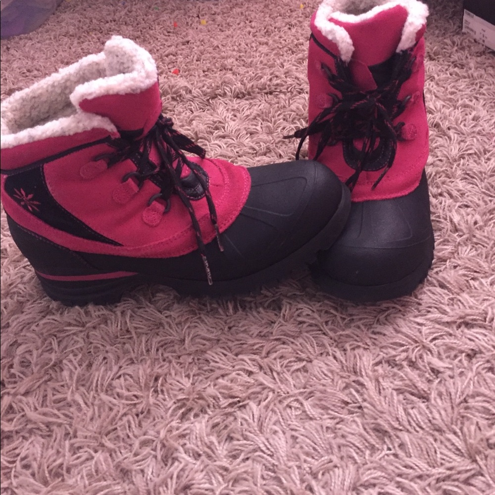 Pink and Black Winter/Snow Boots