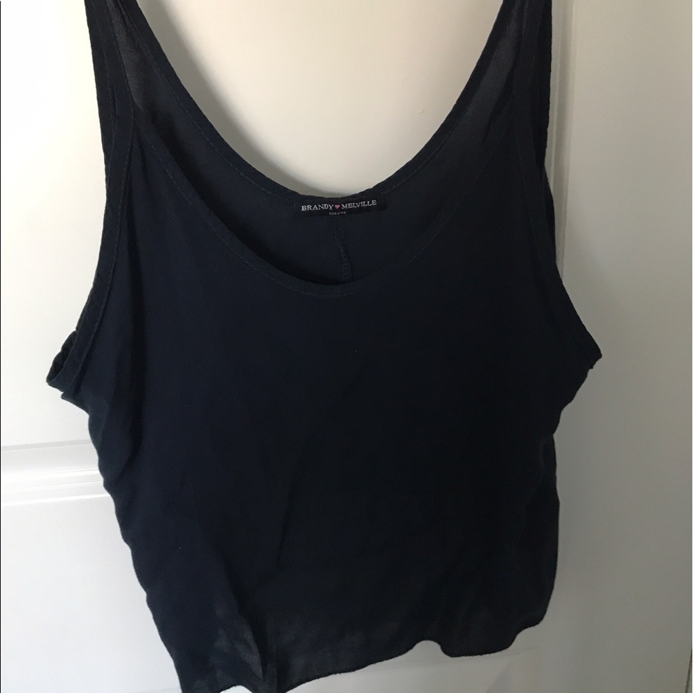 Brandy Loose Tank Crop
