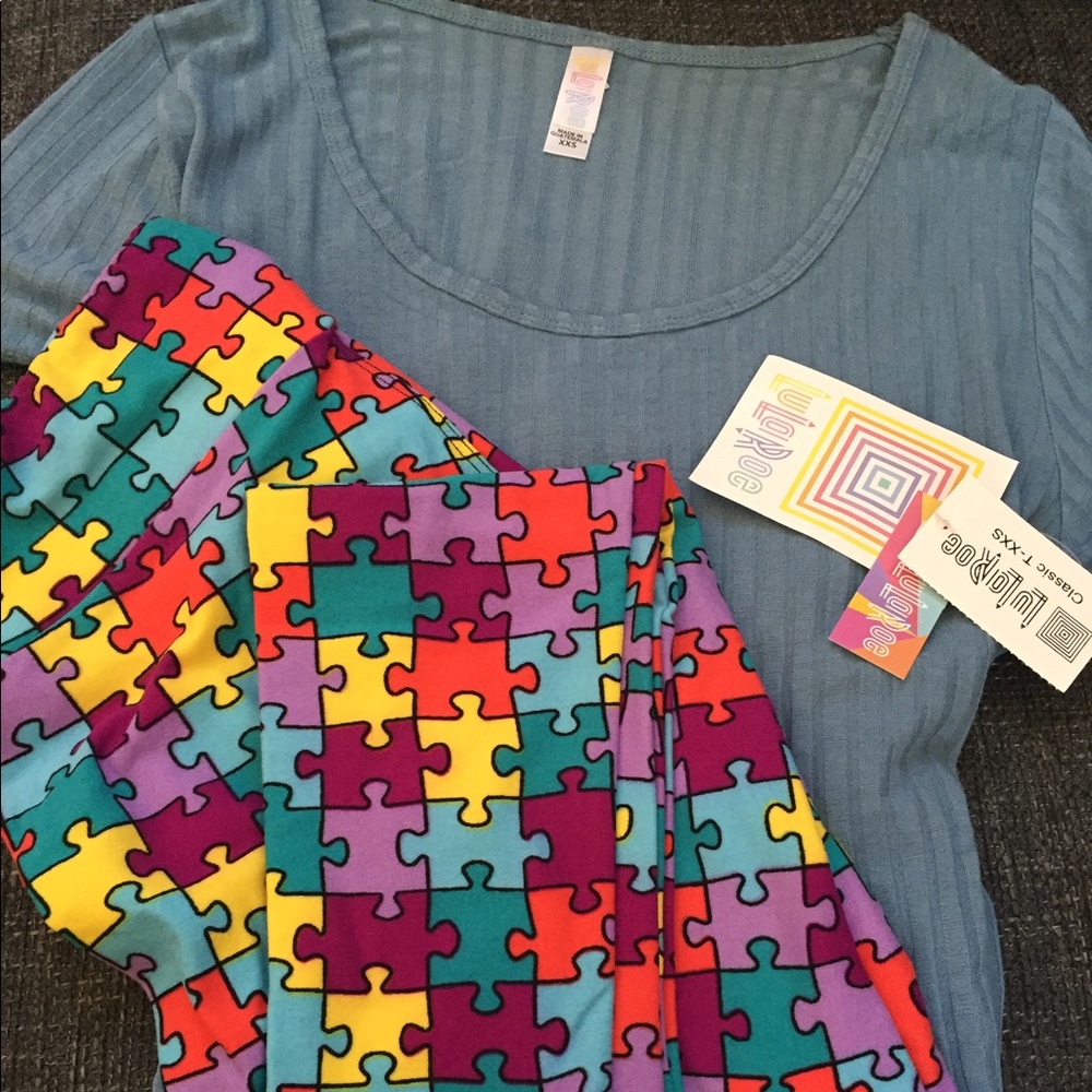 Lularoe bundle! Classic T and OS puzzle piece