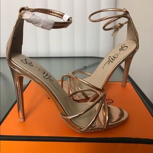 Rose Gold Never Worn Heels