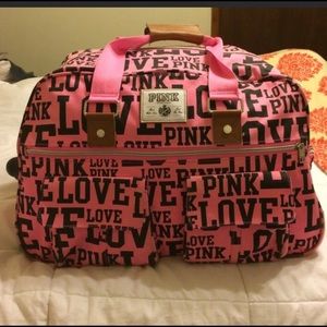 Victoria Secret Pink Luggage/Wheelie Bag
