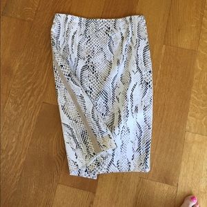 Reptile pencil skirt