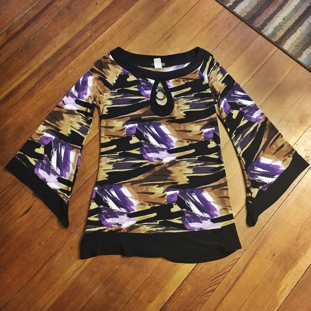 Flowy Abstract Tunic Top