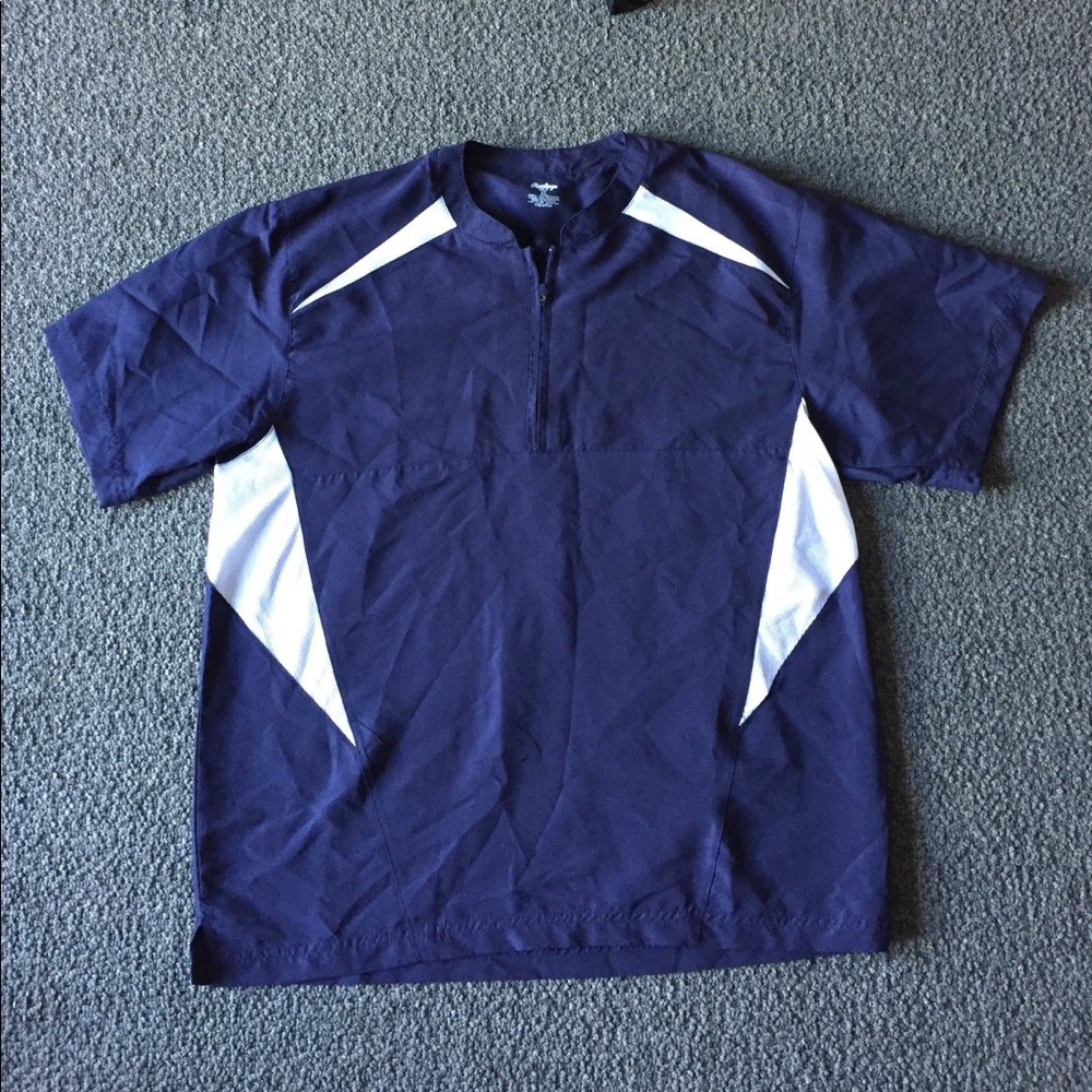Rawlings Blue Youth Baseball Short sleeve Shell