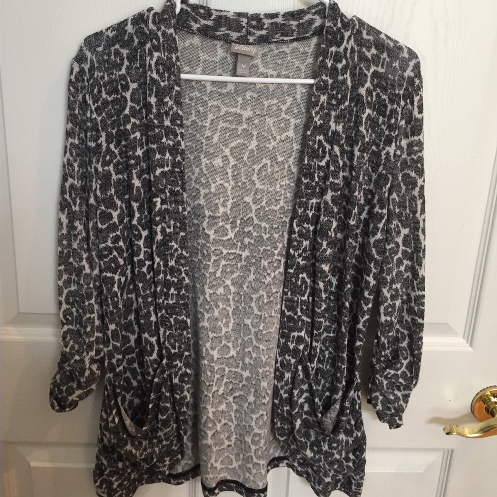 Vanity animal print cardigan