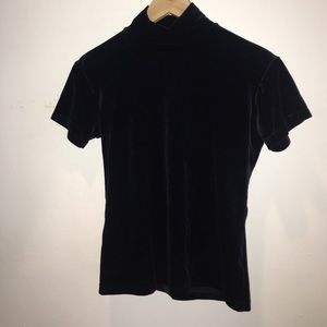 HENRI BENDEL Velvet Mock Top