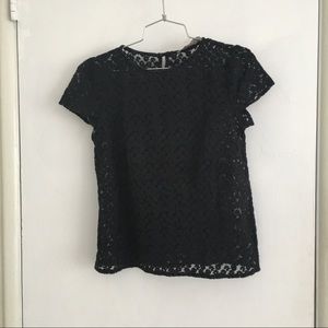 Loft Sheer Lace Shirt