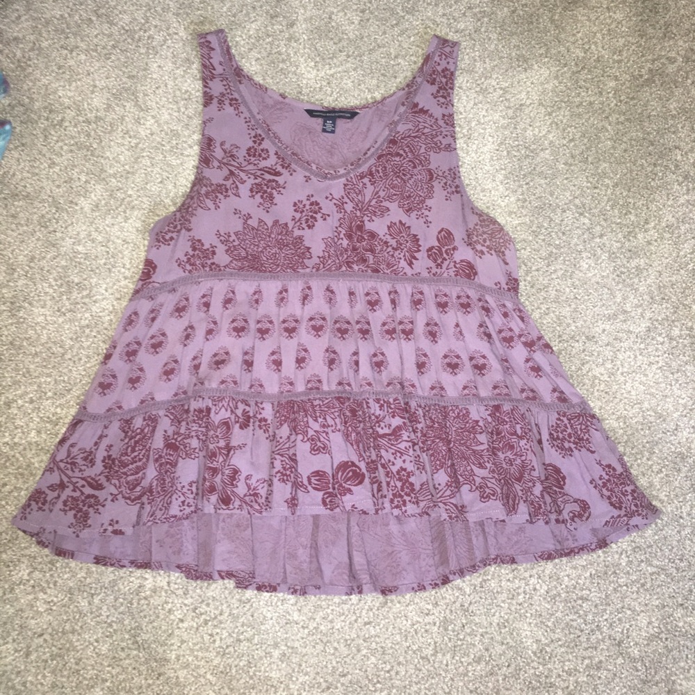American Eagle purple top
