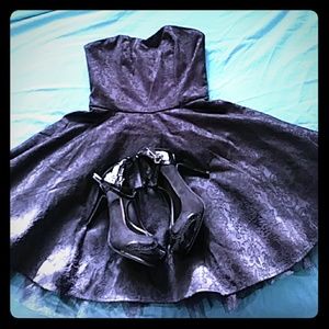 Black Strapless Dress