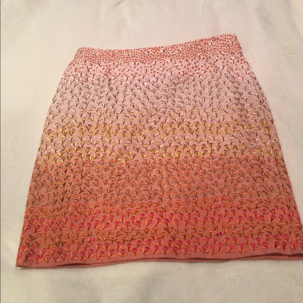 Fully embroidered above the knee skirt. NWOT