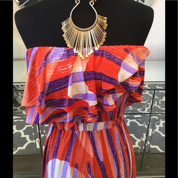 T Bags Strapless Maxi Dress - Picture 2 of 8