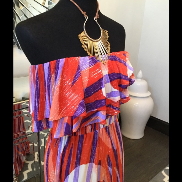 T Bags Strapless Maxi Dress - Picture 3 of 8