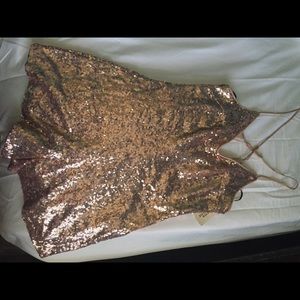 Rose gold romper
