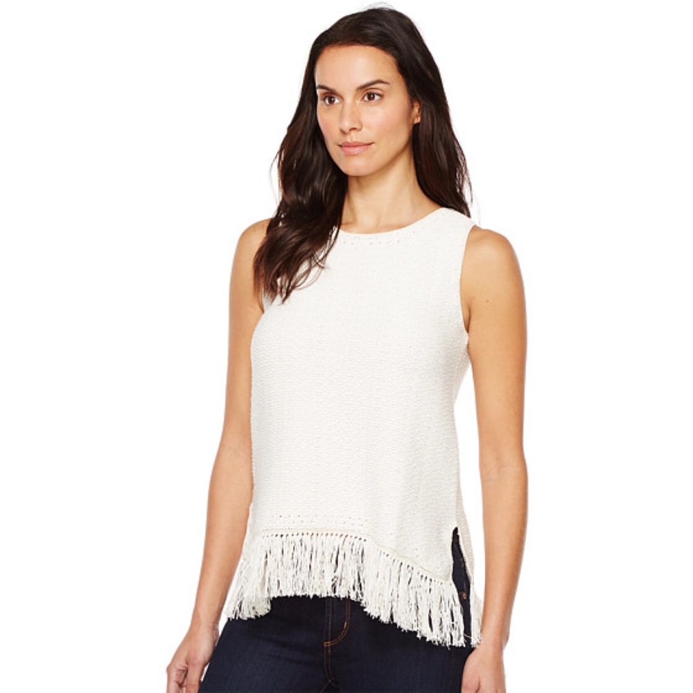 👚SOLD👚NWT Joie Nariko Fringe Sweater Top XS