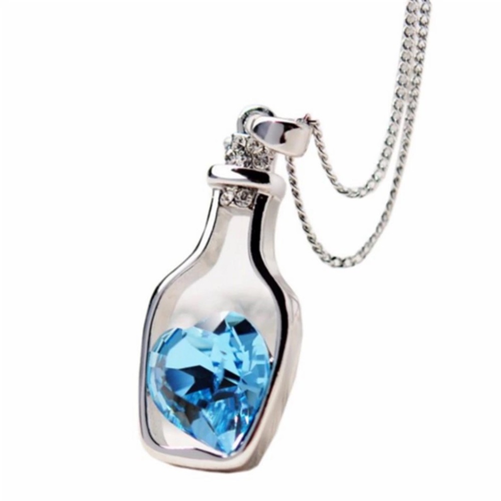 Trendy Love In A Bottle Necklace
