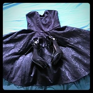 Black Strapless Dress