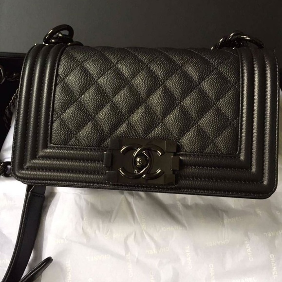 CHANEL Handbags - SOLD!!! Chanel So Black Boy