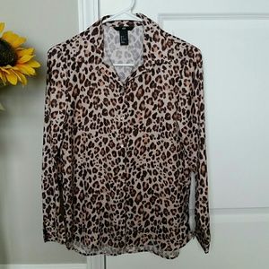 H&M Cheetah print Blouse