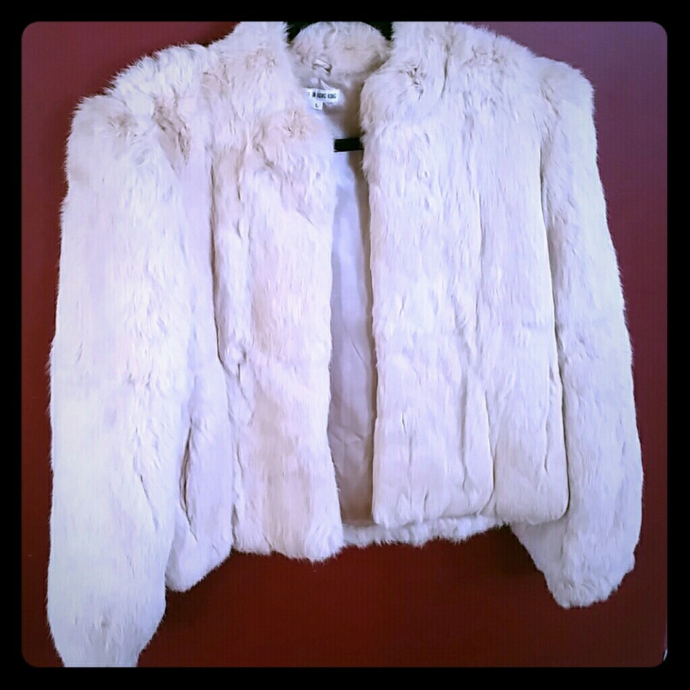 City Chic Rabbit Fur Jacket