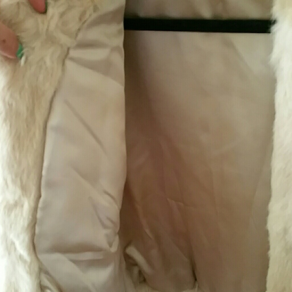 City Chic Rabbit Fur Jacket - Picture 3 of 8