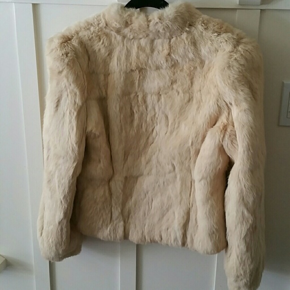 City Chic Rabbit Fur Jacket - Picture 5 of 8