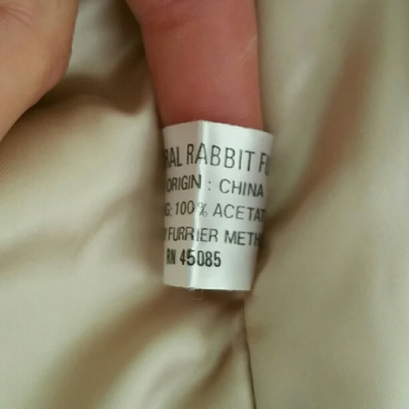 City Chic Rabbit Fur Jacket - Picture 7 of 8