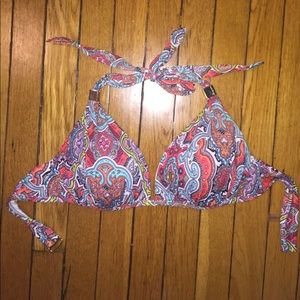 Victoria's Secret Patterned Halter Bikini Top