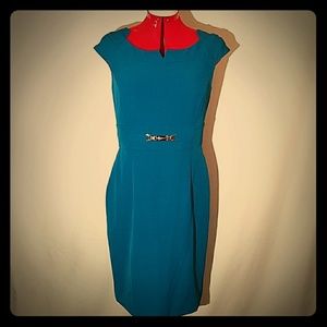 Blue Tahari sheath dress