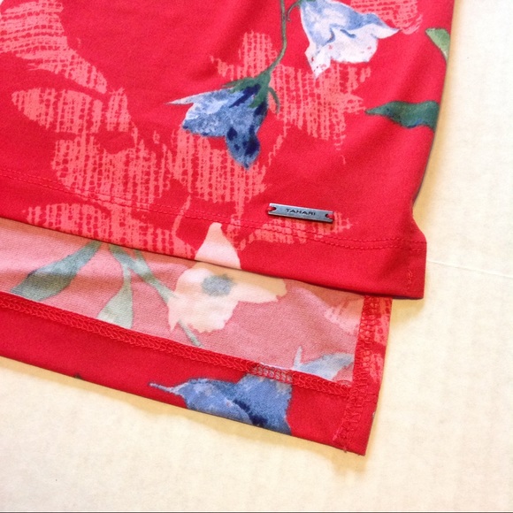 NWT TAHARI Shira Knit Zipper Hi-Low Tunic Tank - Picture 2 of 5