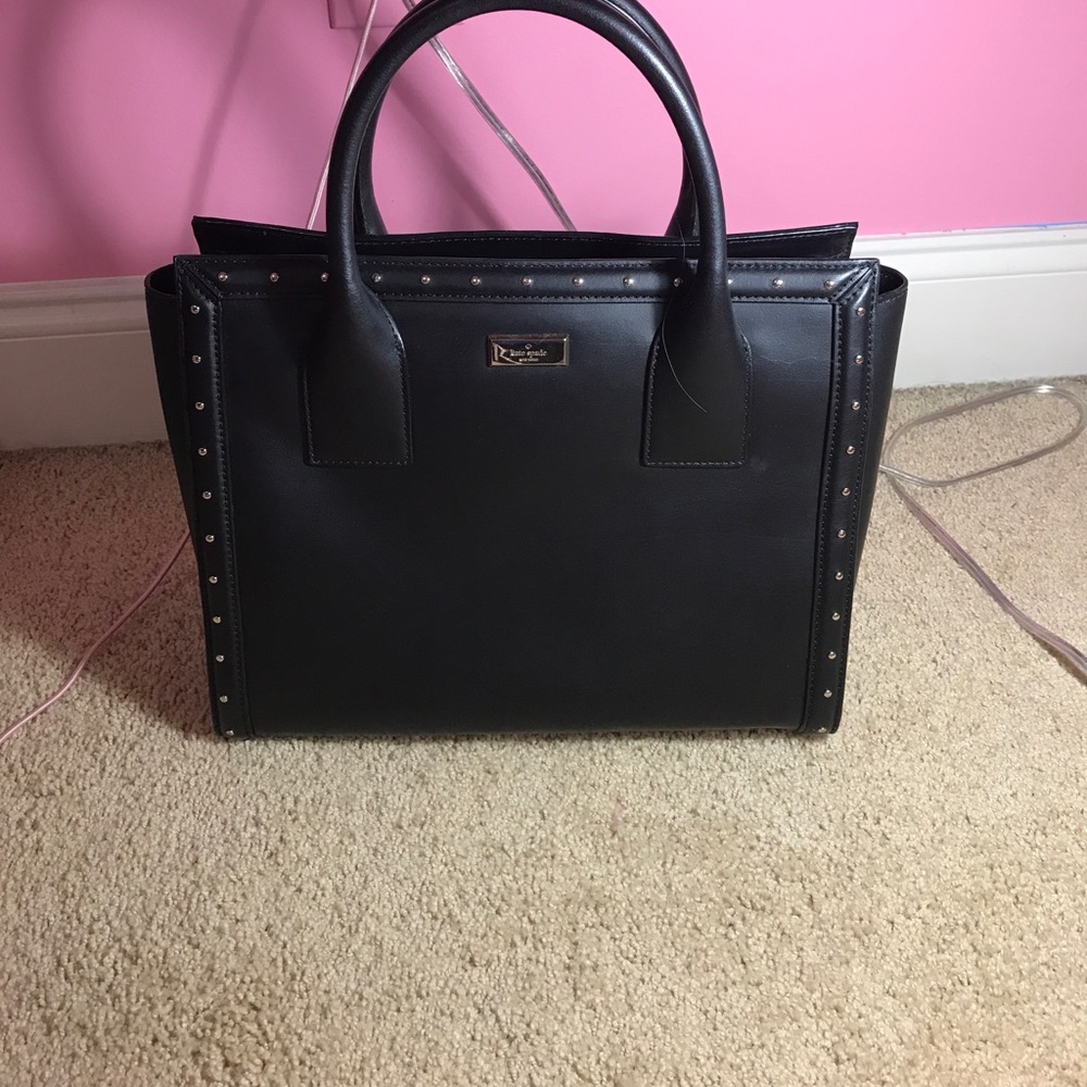 Kate Spade black studded never used purse