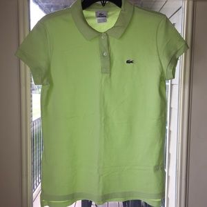 Lacoste green polo shirt size 12