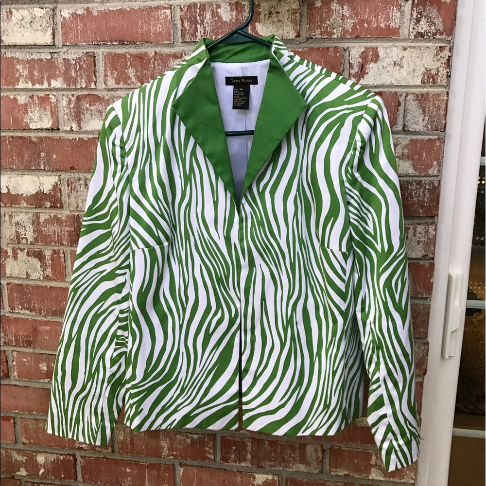 ⚡️Tara Ryan Zebra Open Blazer