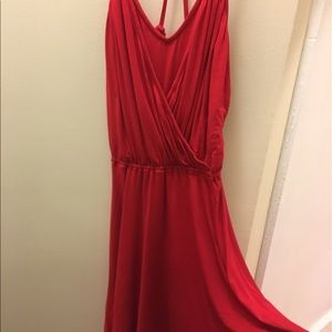 Ella Moss Wrap Front, Cross Back Dress