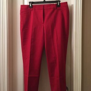 Red work pants