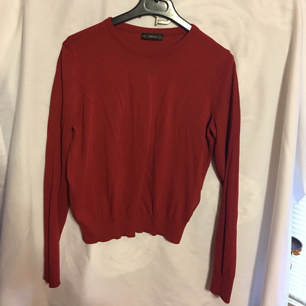 Zara Knit Long Sleeve Shirt