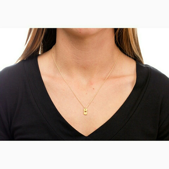 3 Heart Tag Gold Dipped Bridesmaid Necklaces - Picture 9 of 10