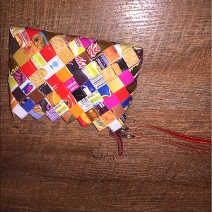 Change purse made from recycled papers