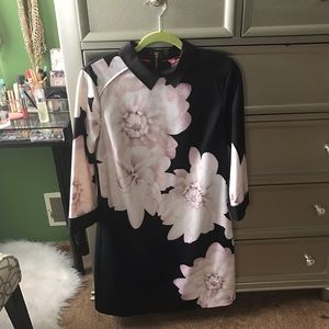 Ted Baker Dresses - Ted Baker Kida Monochrome Floral Shift Dress Ted Baker Dresses - Ted Baker Kida Monochrome Floral Shift Dress
